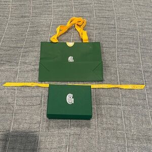 Goyard Original Green and Yellow Shopping Bag with Box-